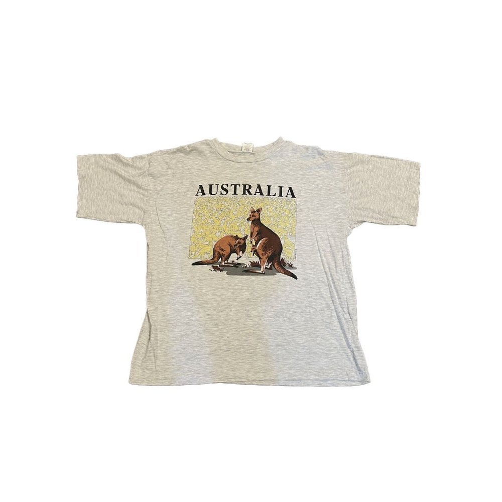 Vintage Rare Australia Kangaroo Outback T Shirt Wildlife nature